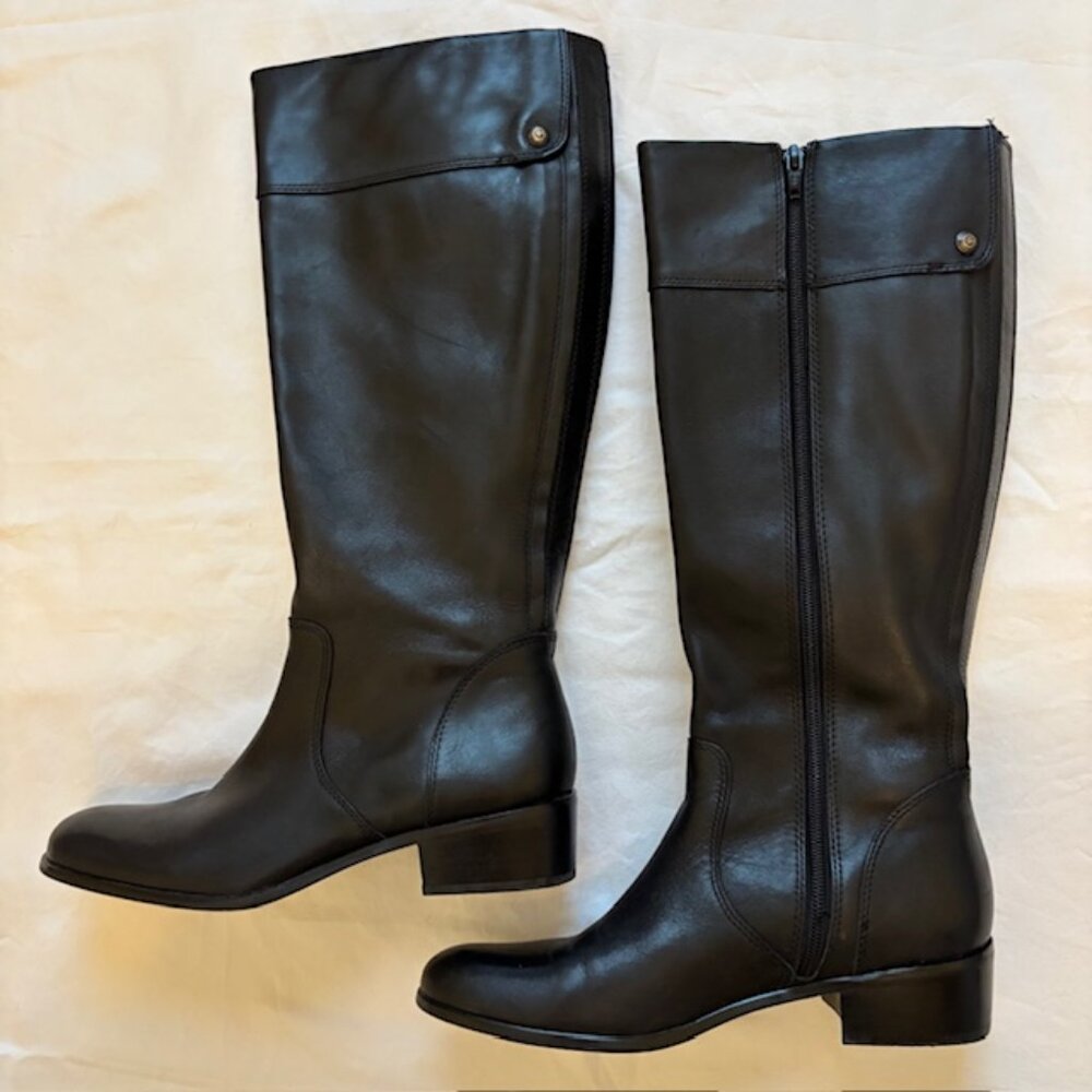 Corso Como Sleek Black Leather Boots